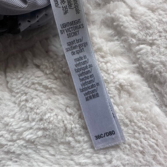 Victoria's Secret | Black, White and Gray Mesh Lightweight Sports Bra | Size 36C - Picture 7 of 8